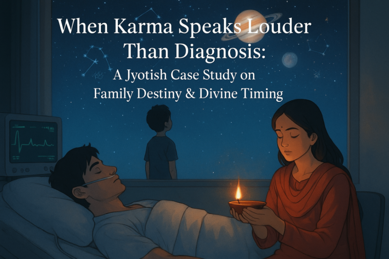 Case Study: When Karma Speaks Louder Than Diagnosis – A Jyotish Revelation on Interlinked Destiny and Divine Timing -DKSCORE